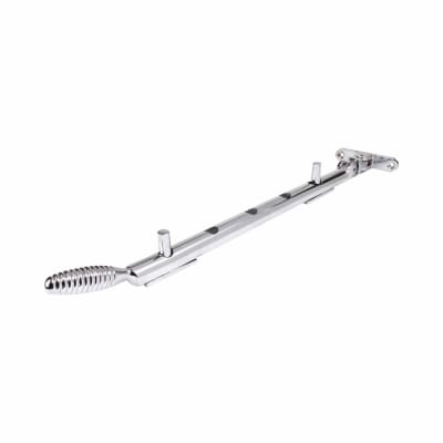 Reeded Casement Window Stay - 12"/300mm Length - Polished Chrome