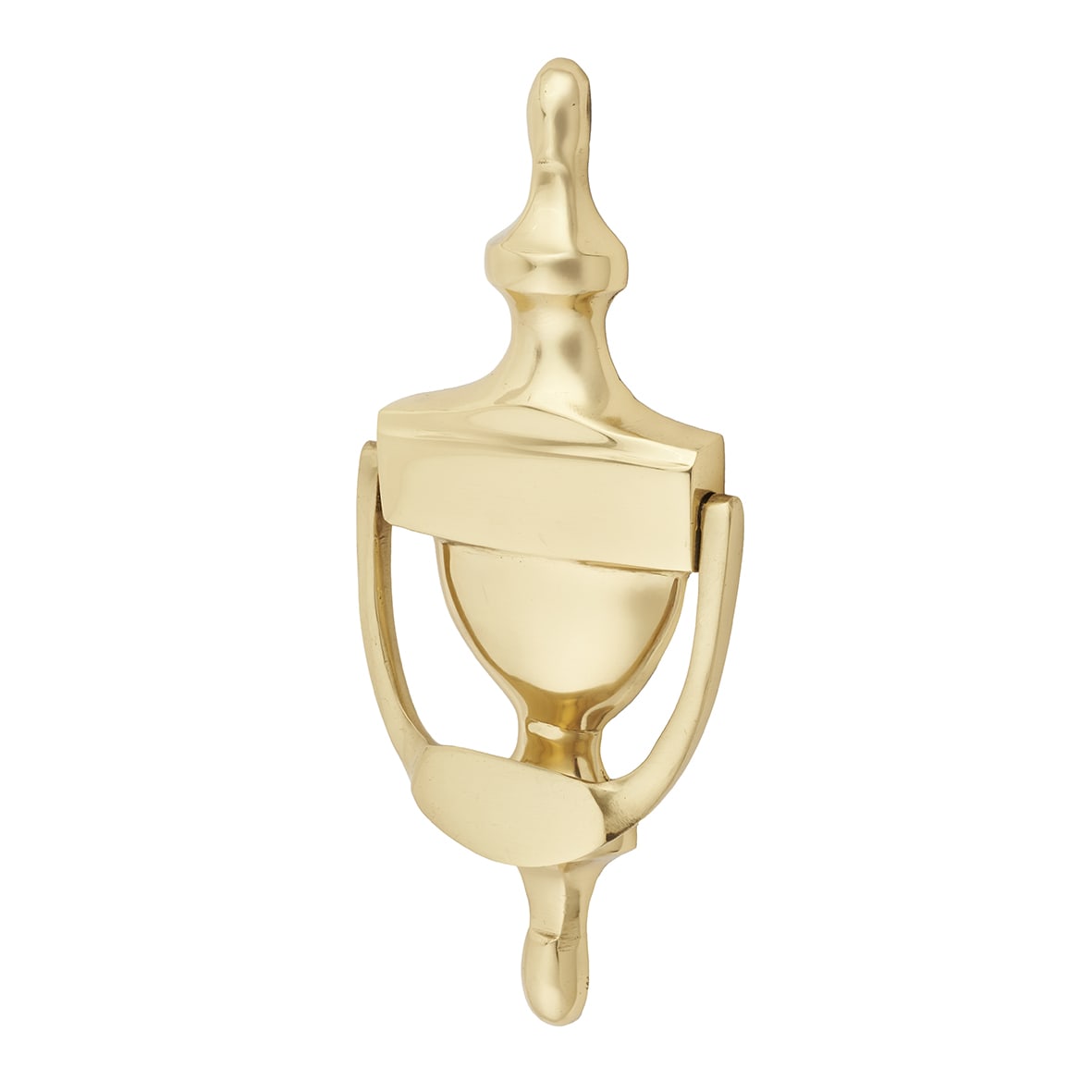 Urn Door Knocker - Polished Brass - 198 x 75mm