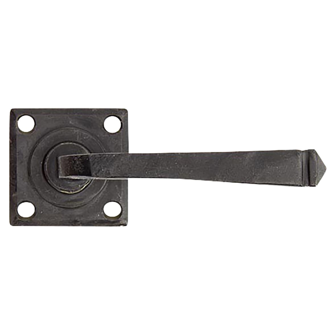 External Beeswax Door Handles on Square Fixed Rose - Avon Range
