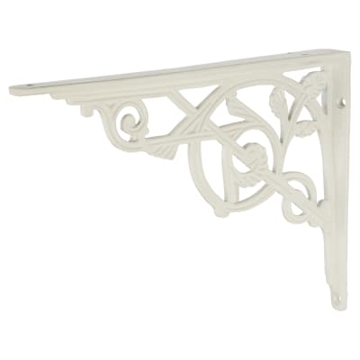 Vine Shelf Bracket - 245 x 195mm - White