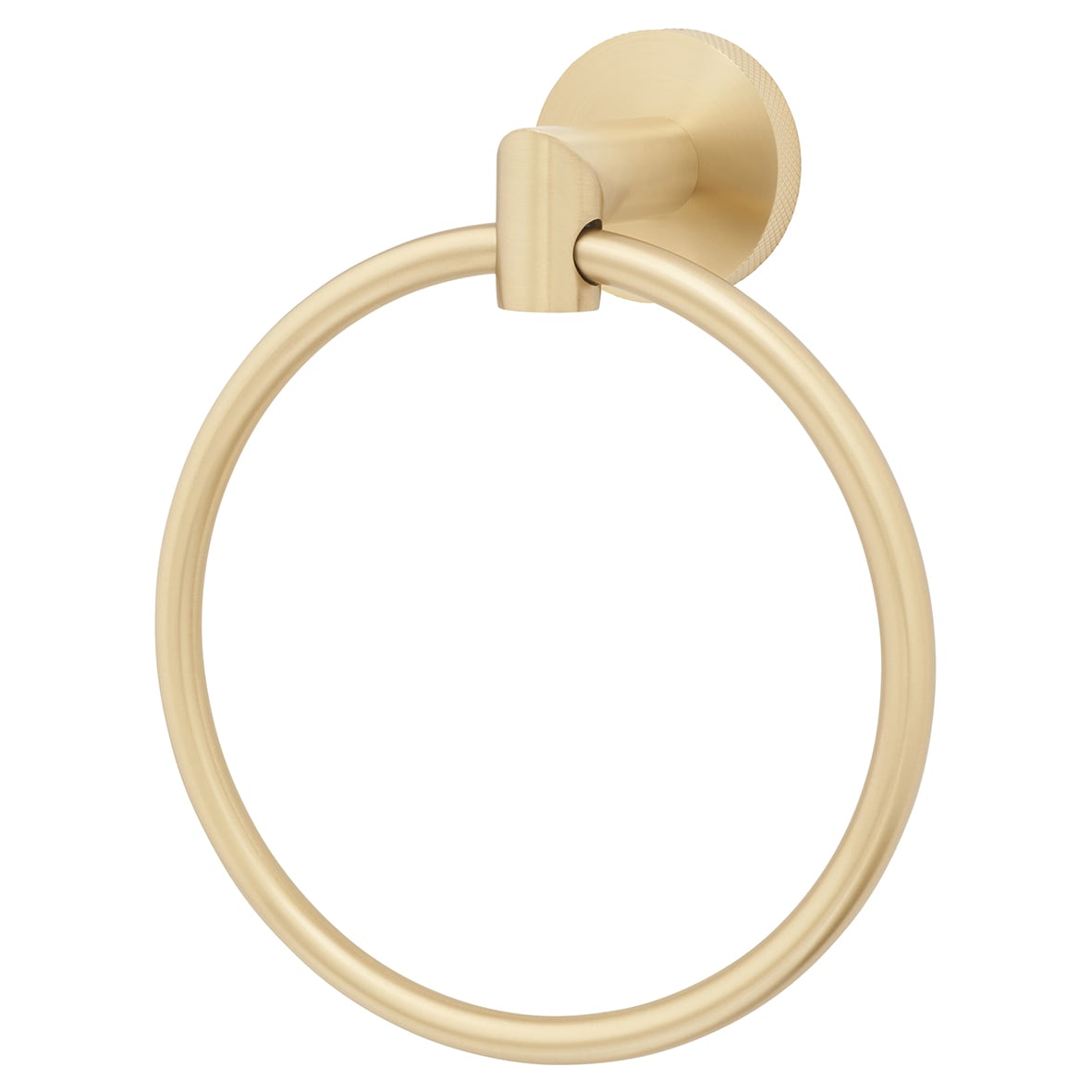 Knurled Towel Ring - 180 x 65 x 57mm - Satin Brass