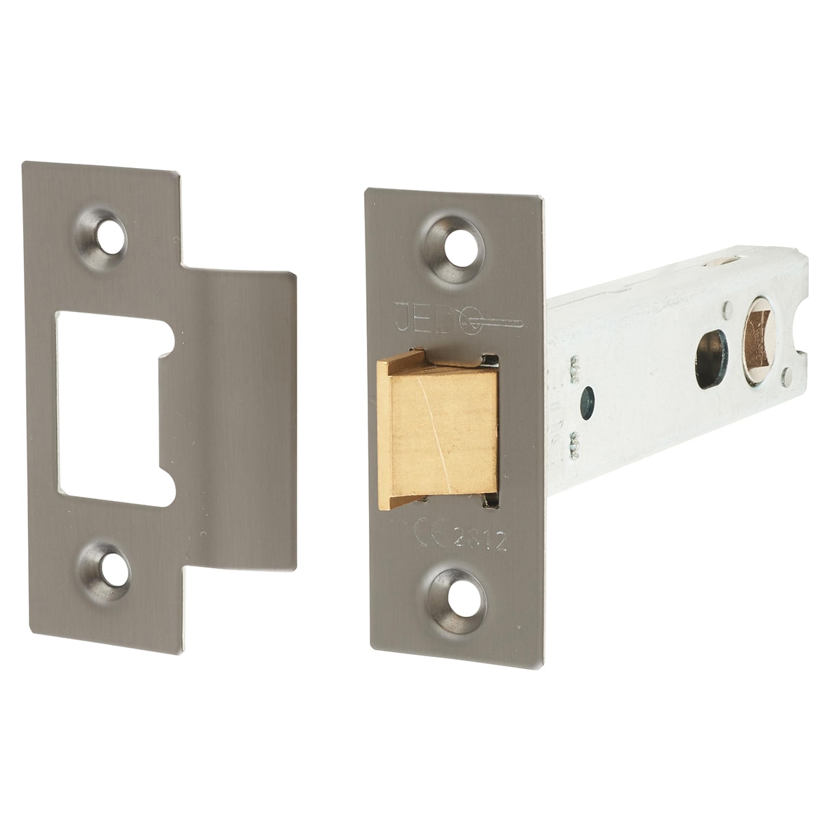 Heavy Duty Tubular Latch - 102mm Case - 82mm Backset - Square - Dark Bronze
