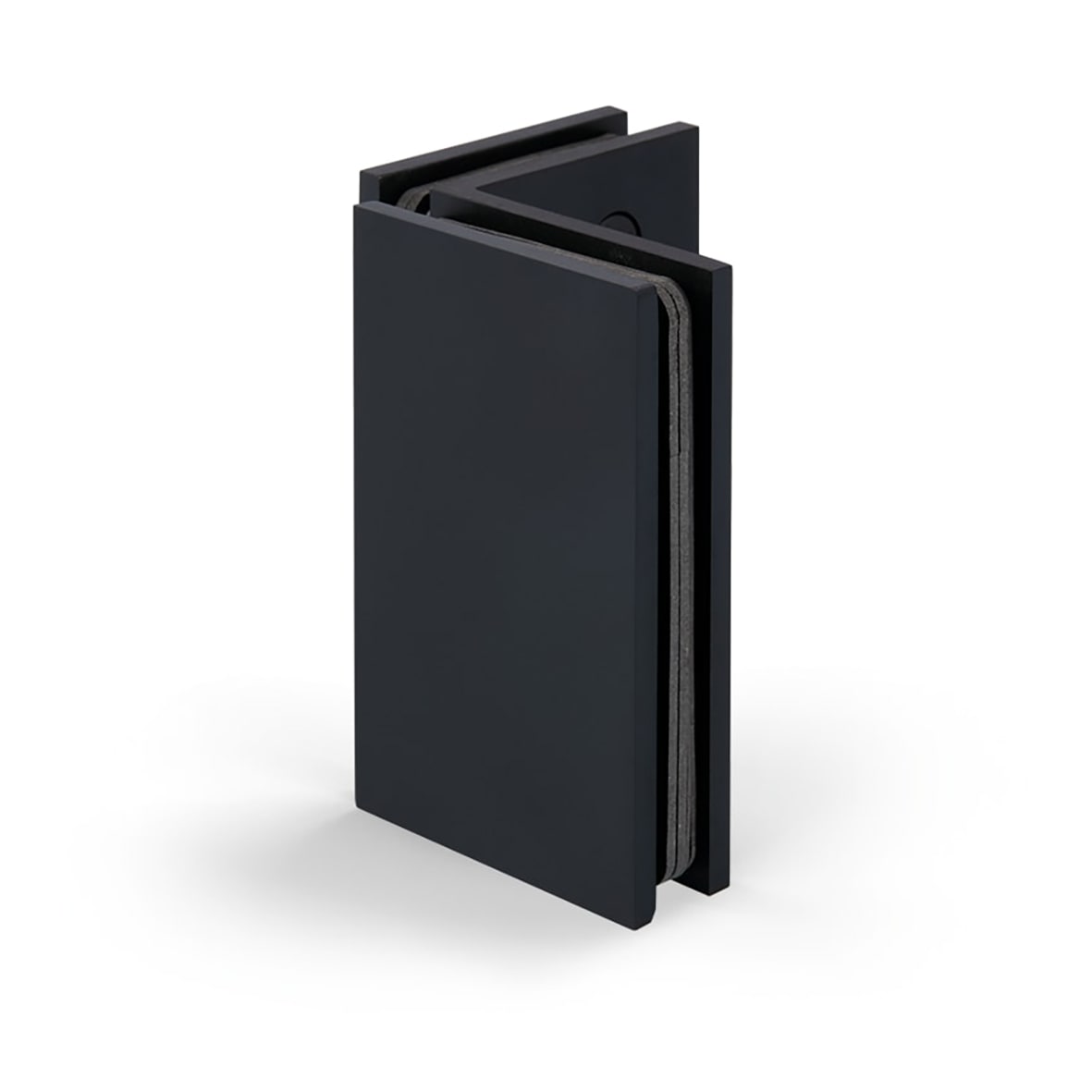 Bilbao Glass to Glass Clamp - 90° - 8-12mm Glass - Matt Black