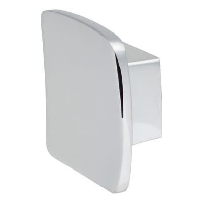 FingerTip Design Concave Square Cabinet Knob - 44 x 44mm - Polished Chrome