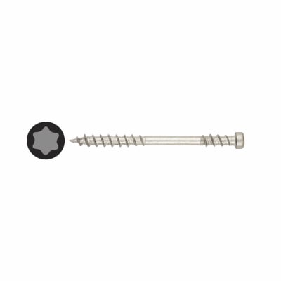 T-Star Plus Cylindrical Head Decking Screw - 4.5 x 60mm - WIROX Zinc Plated - Pack of 250
