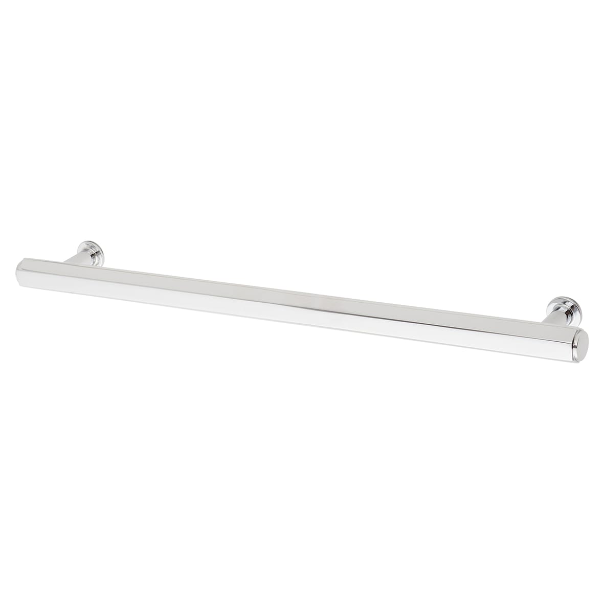 Vesper Hex 14mm T-Bar Cabinet Pull Handle - 224mm Centres - Polished Chrome