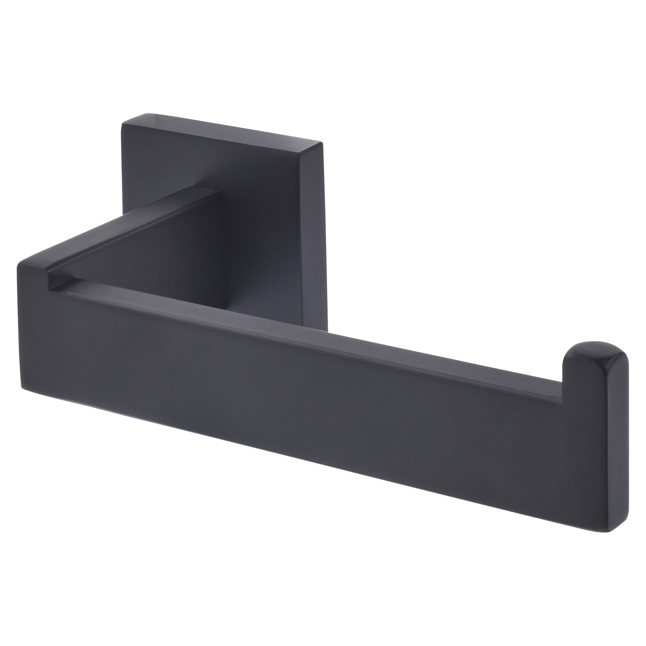 Modern Square Toilet Roll Holder - 170 x 76 x 55mm - Matt Black