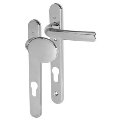Tokyo M76G/3360N uPVC Multipoint Lever/Pad Door Handle - 92mm c/c - Polished Chrome