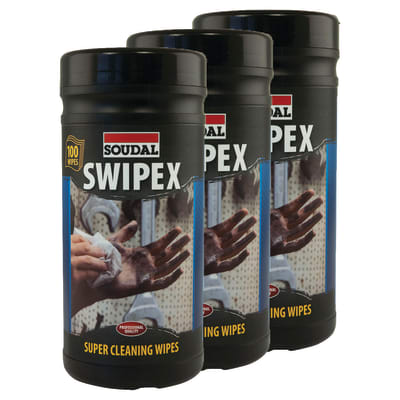 Swipex Heavy Duty Alcohol-Free Wipes - 100 - Pack of 3