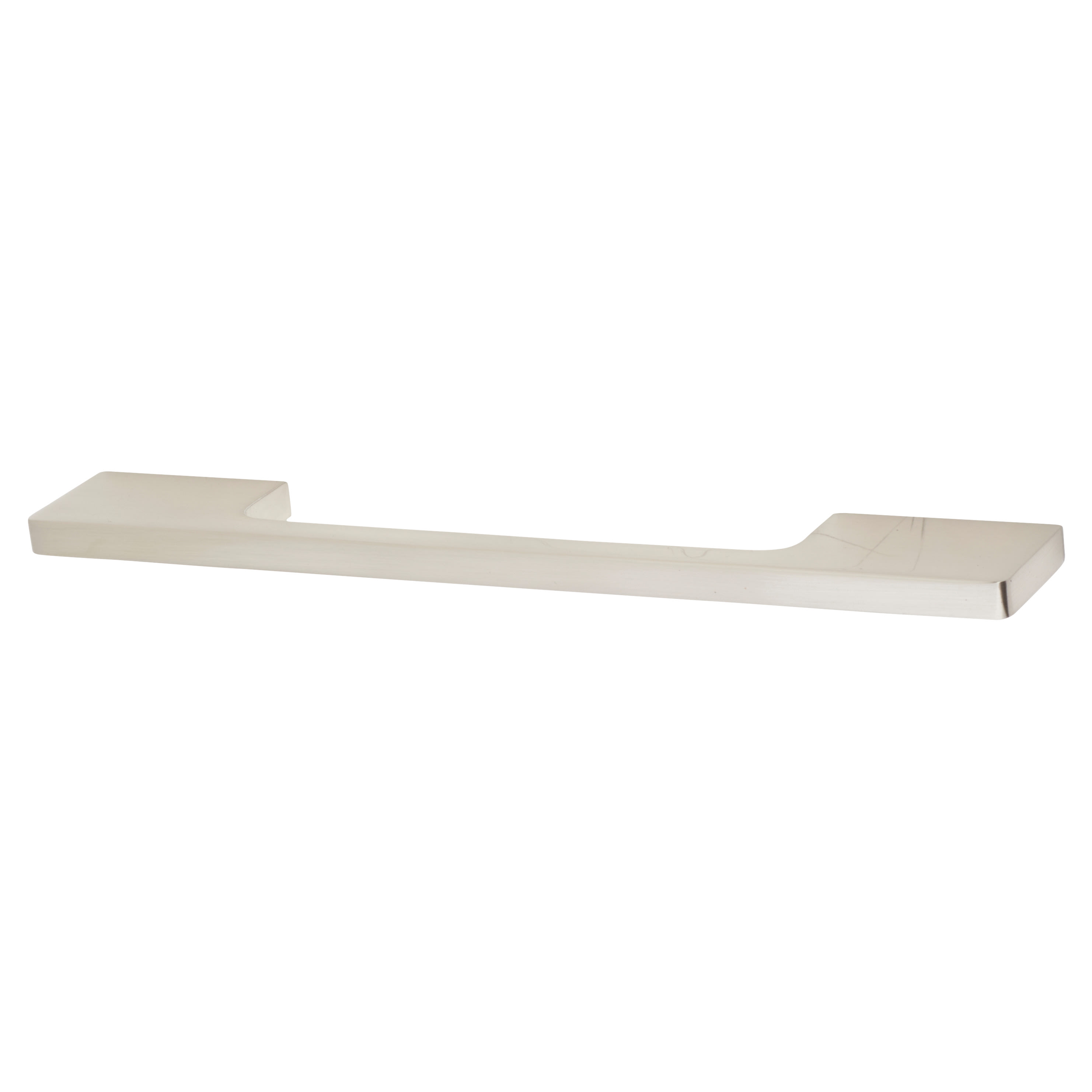 8mm Slim D-Bar Cabinet Pull Handle - 192mm Centres - Satin Nickel