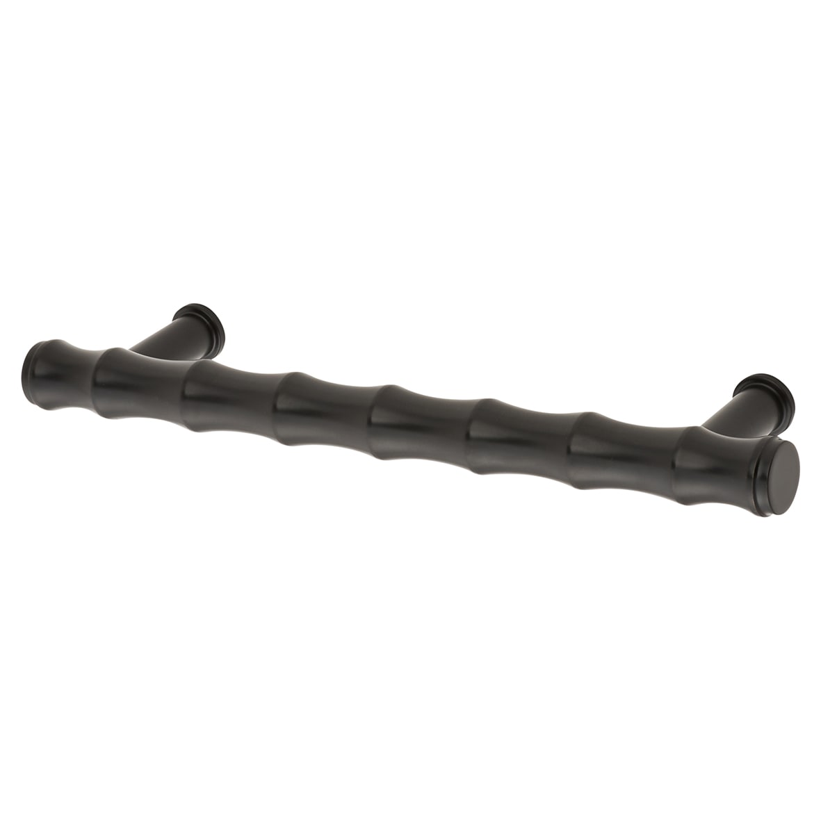 Crispin Bamboo 15mm T-Bar Cabinet Pull Handle - 128mm Centres - Matt Black