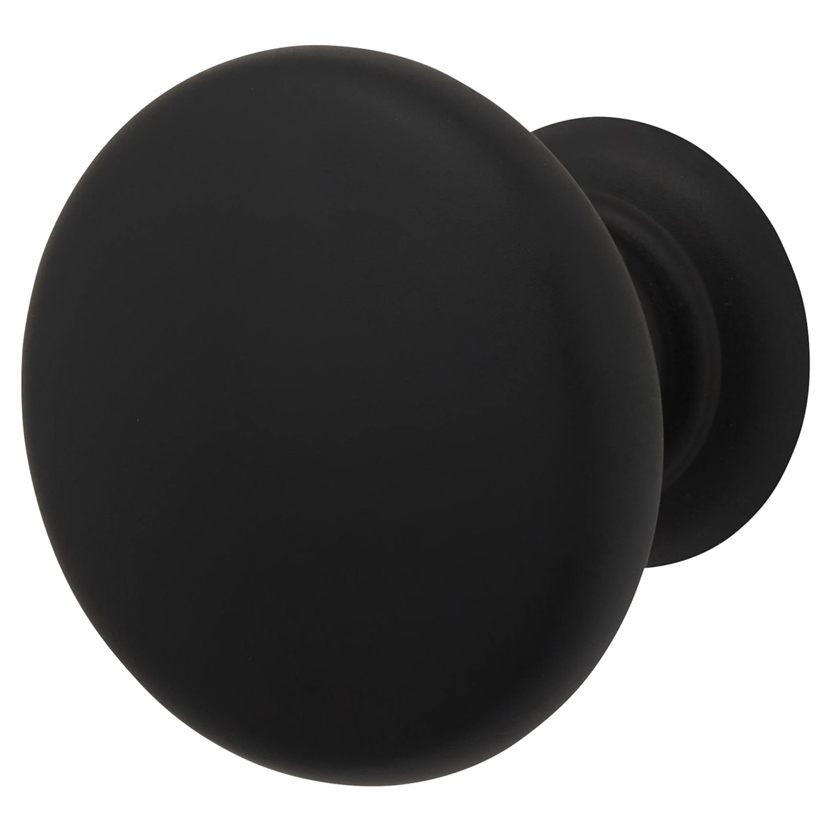 Crofts & Assinder Monmouth Round Cabinet Knob - 32mm Diameter - Matt Black 406557P
