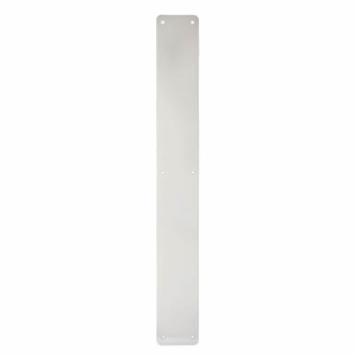 Aluminium Plain Finger Plate - 600 x 75 x 3mm - Satin Anodised