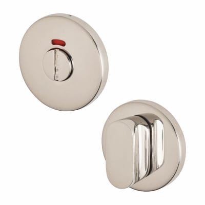 Bathroom Turn & Release - Suit 5mm Spindle - 53mm Diameter - Polished Stainless Steel
