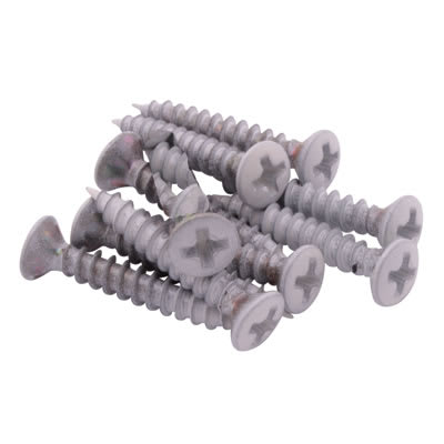Spare Casement Window Stay Screws - White - Pack of 10