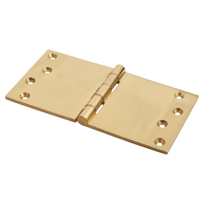 Quality Projection Hinge - 102 x 200 x 5mm - Polished Brass - Pair
