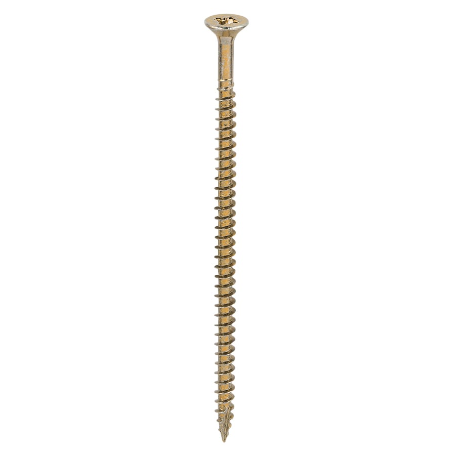 Classic Pozi Countersunk Wood Screws - 4.0 x 80mm - Yellow Zinc - Pack of 200