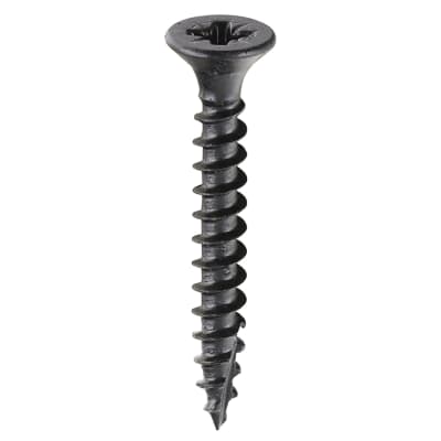 Classic Pozi Countersunk Wood Screws - 4.0 x 30mm - Black Passivated - Pack of 200