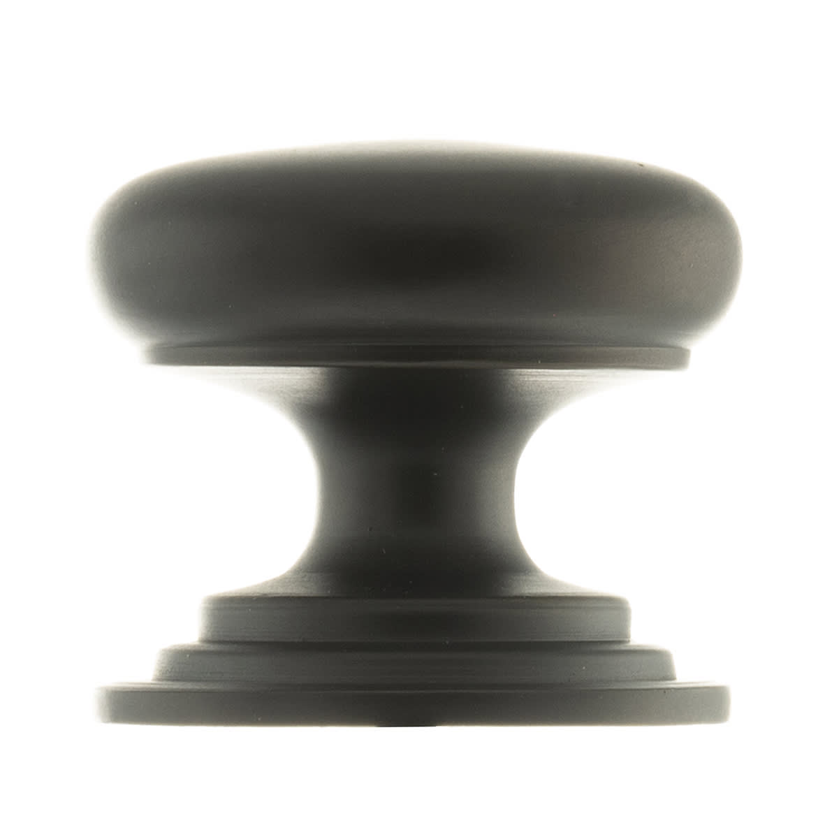 Old English Lincoln Victorian Round Cabinet Knob - 38mm Diameter - Dark Bronze
