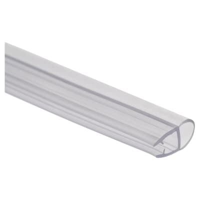 Clear PVC Shower Seal - Bubble Seal - Suits 4-6mm Glass