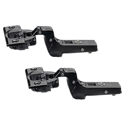 CLIP Top Thick Door Soft Close Cabinet Hinge - 95° - Inset - Black Onyx - Pair 206167P