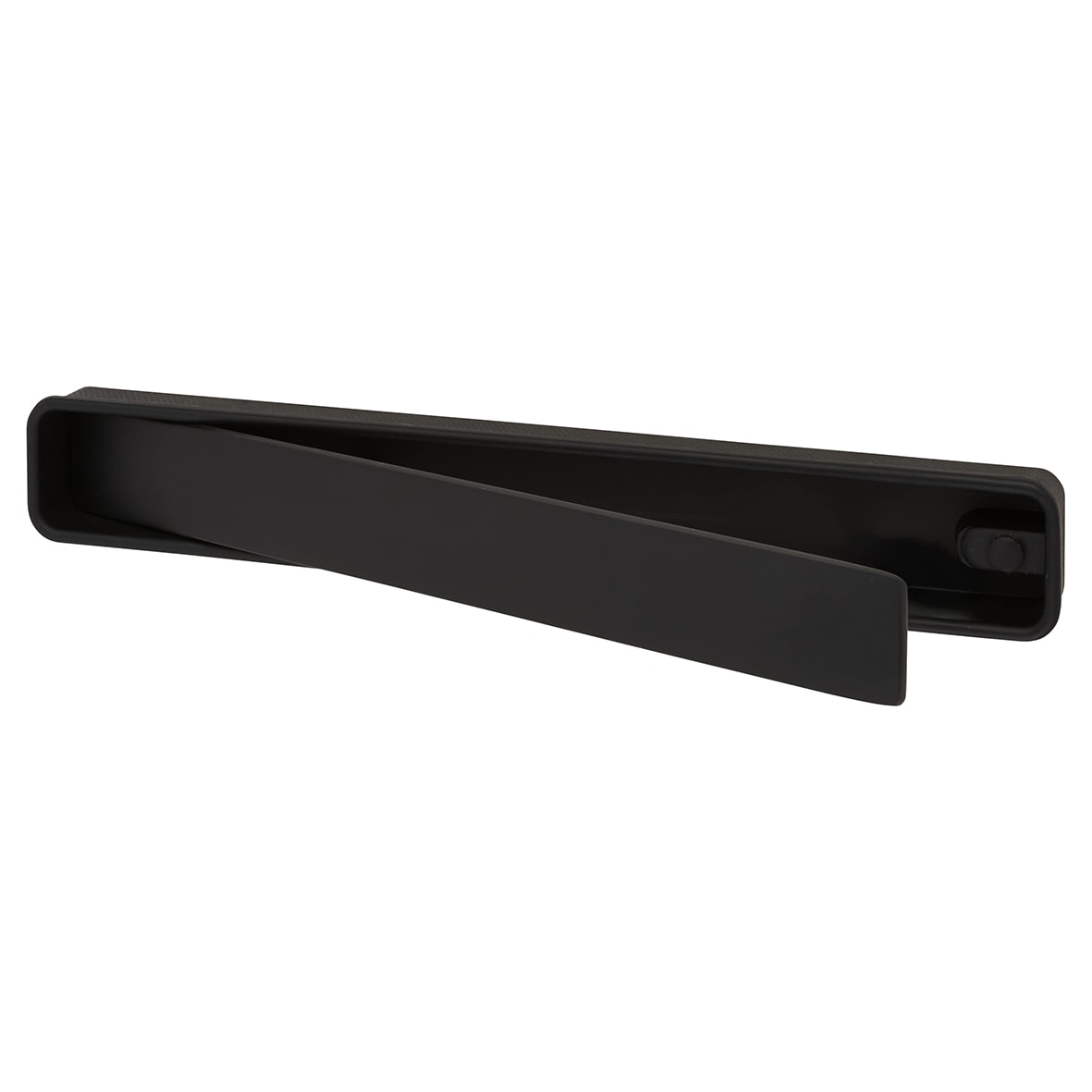 Frome Rectangular Flush Cabinet Pull Handle - 164 x 24mm - Matt Black