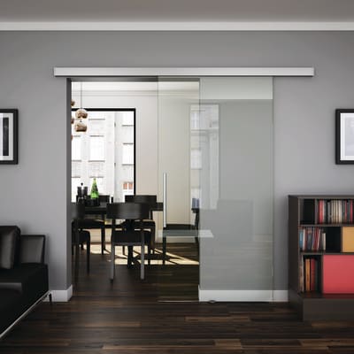 Vero Glass Sliding Door Pelmet - 2000mm Length - 100kg Max Door Weight
