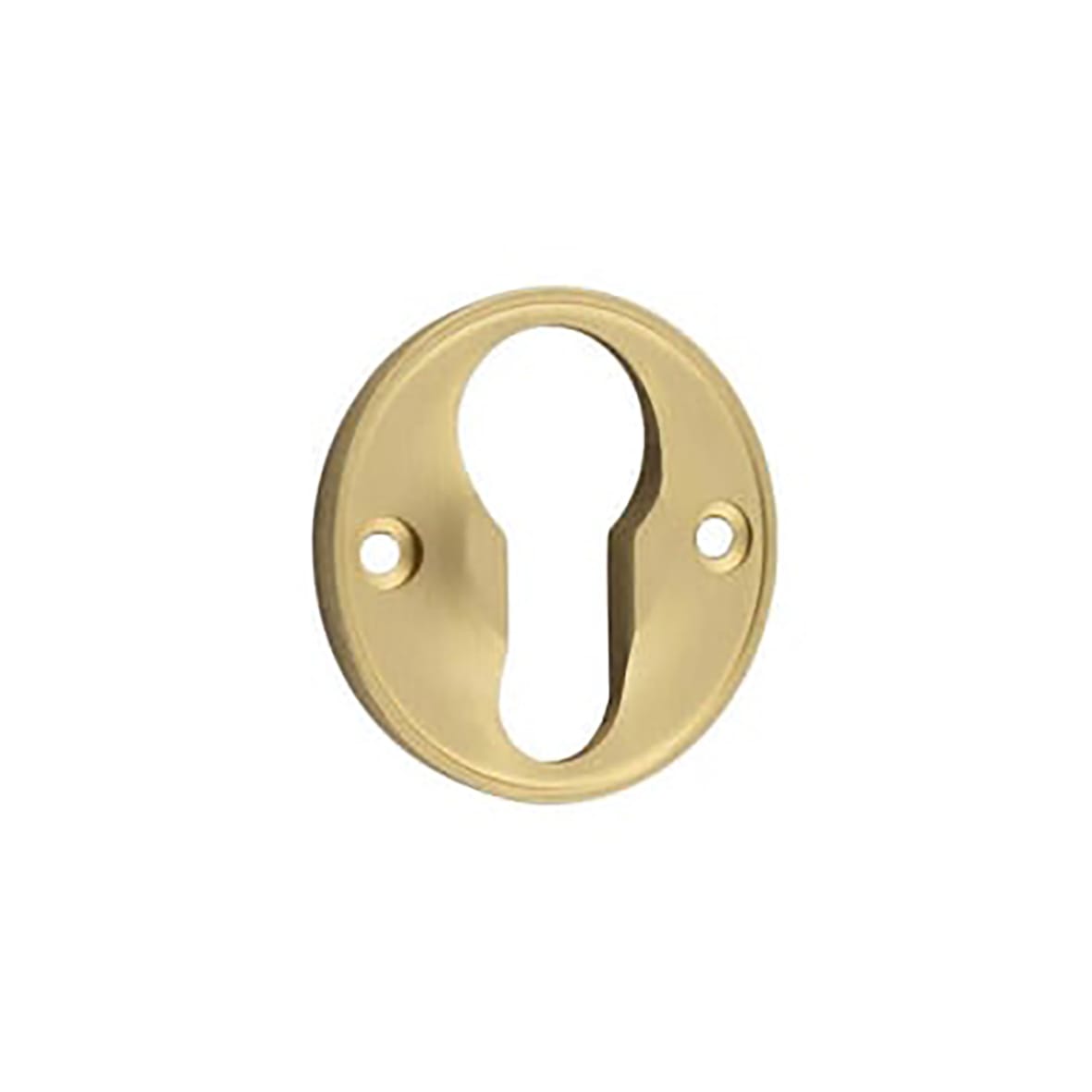 Escutcheon - 40mm Diameter - Euro - Satin Brass