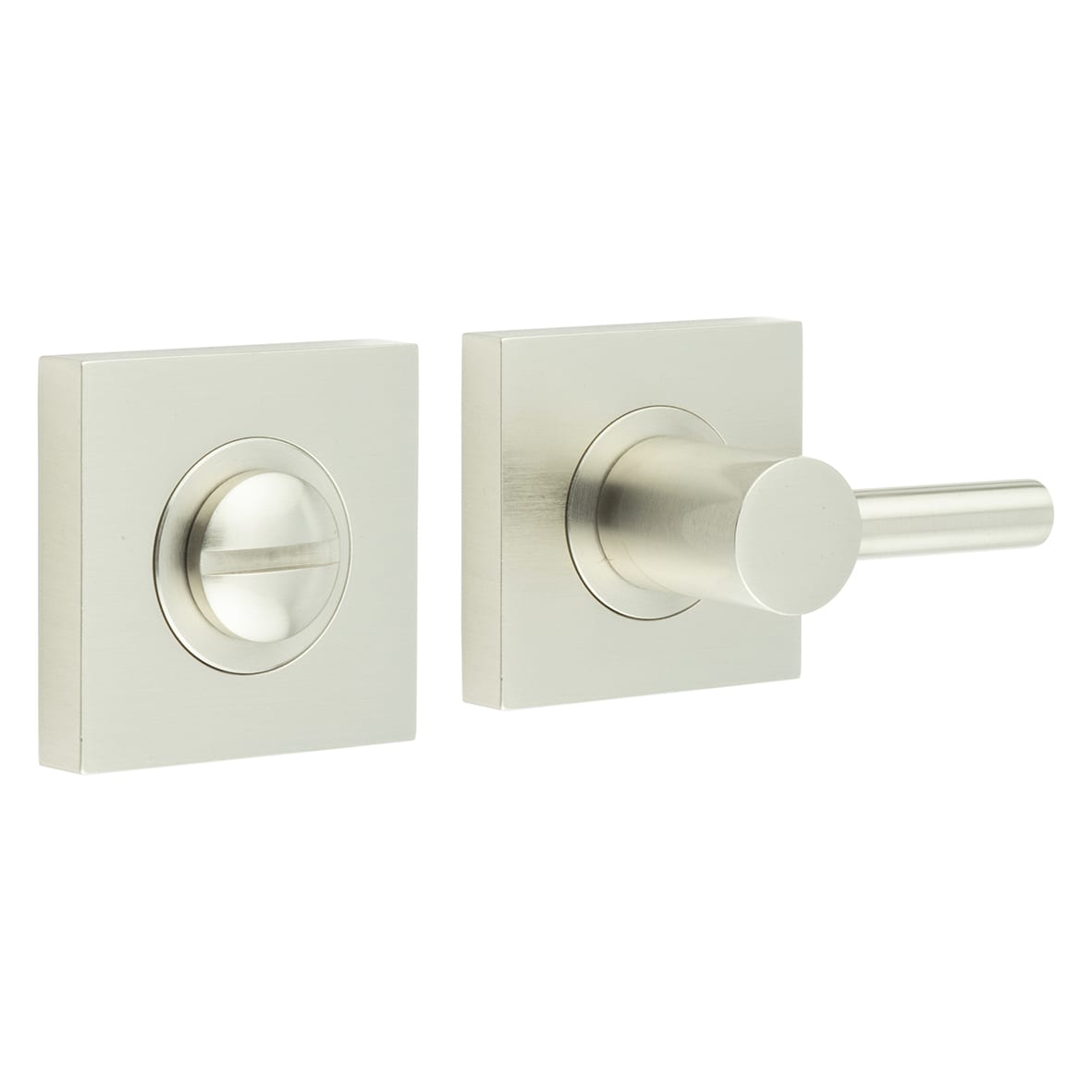 Easy Turn & Release with Square Plain Rose - 50 x 50mm - Satin Nickel