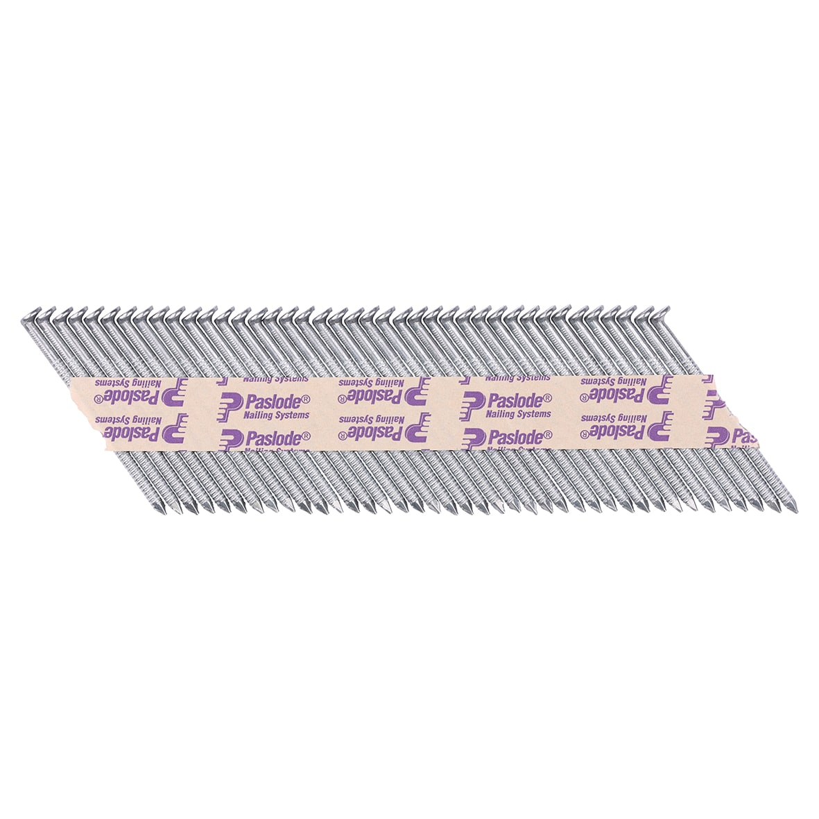 Round Head Nails & Gas - Ring - 34° Angled - 3.1 x 63mm - Galvanised + - Pack of 2200