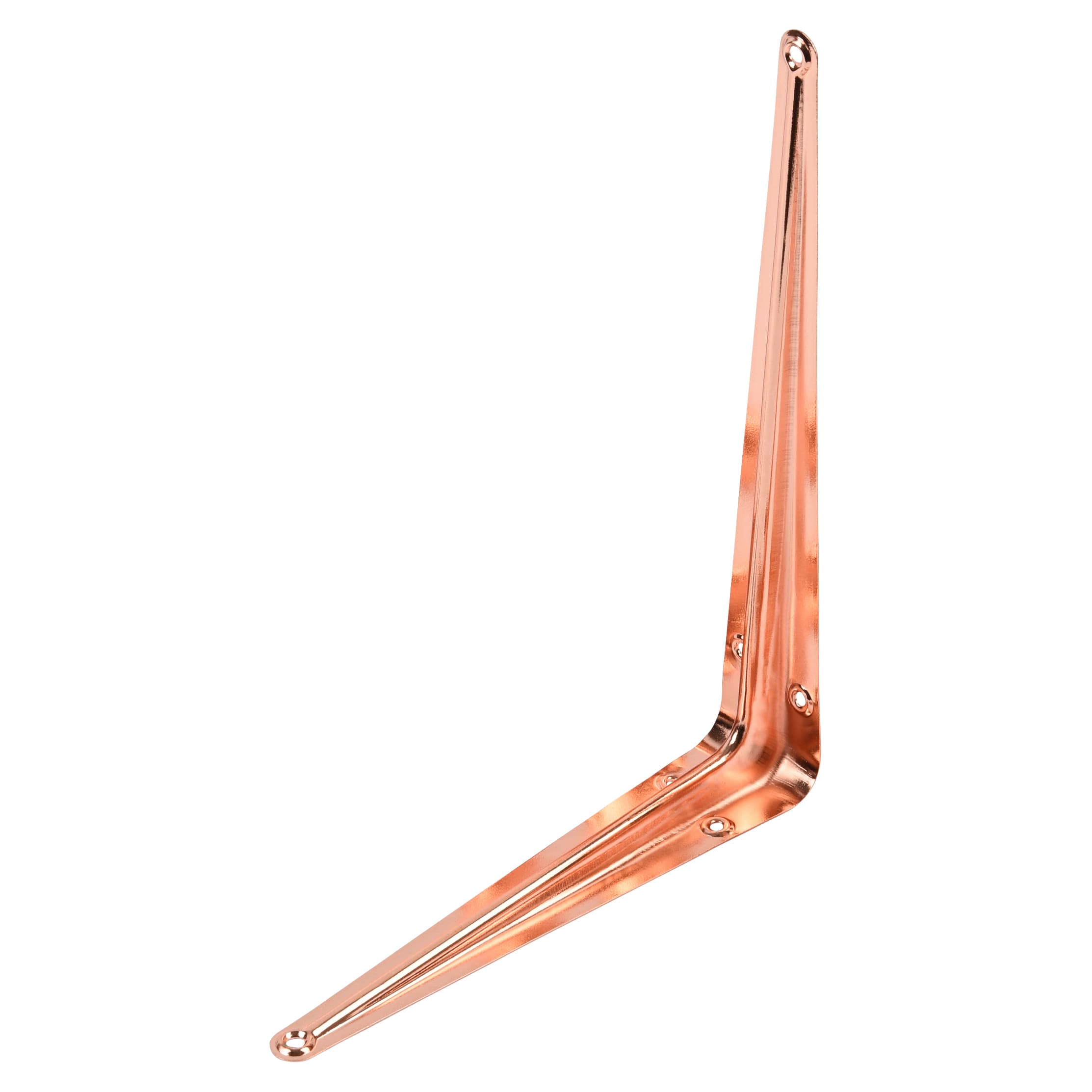 London Pattern Shelf Bracket - 225 x 175mm - Polished Copper 839467P