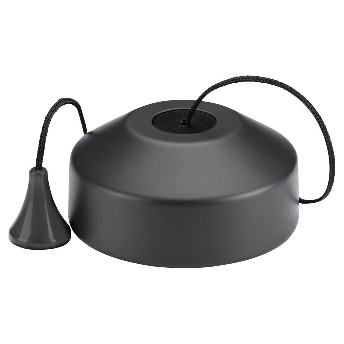 5 - 100W 1 Way Trailing Edge LED Pull Cord Dimmer Switch - Anthracite Grey