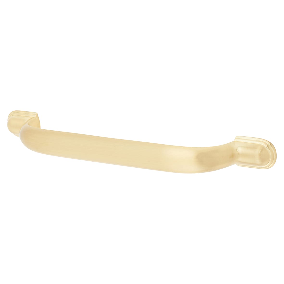 Crofts & Assinder Calgary 16.5mm D-Bar Cabinet Pull Handle - 128mm Centres - Brushed Satin Brass