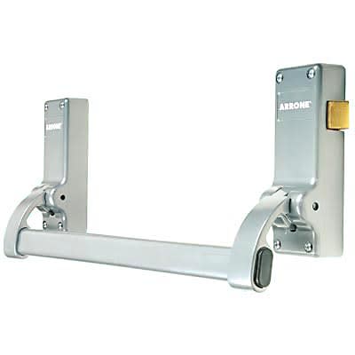 Single Door Panic Latch - Timber Door - Silver