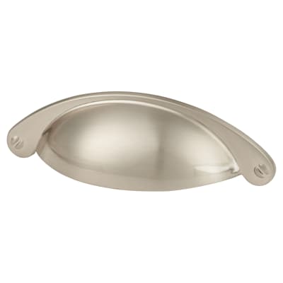 Chest Drawer Cabinet Cup Handle - 64mm Centres - Satin Nickel
