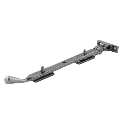 Pear Drop Casement Window Stay - 10"/254mm Length - Pewter
