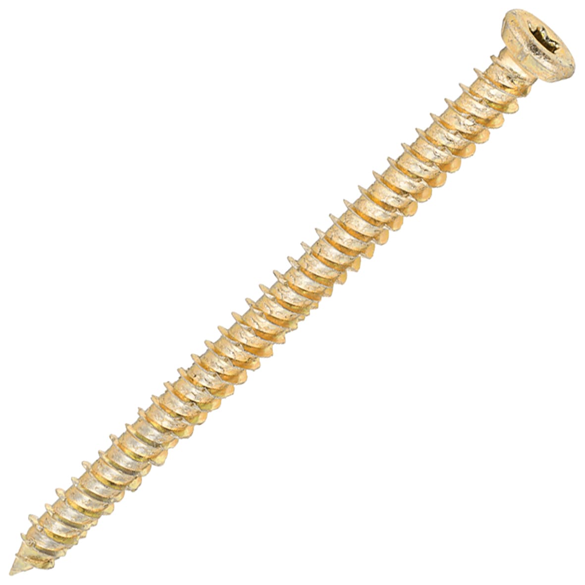 Concrete Screw - Countersunk - Yellow Zinc - 7.5 x 100mm - Pack of 100