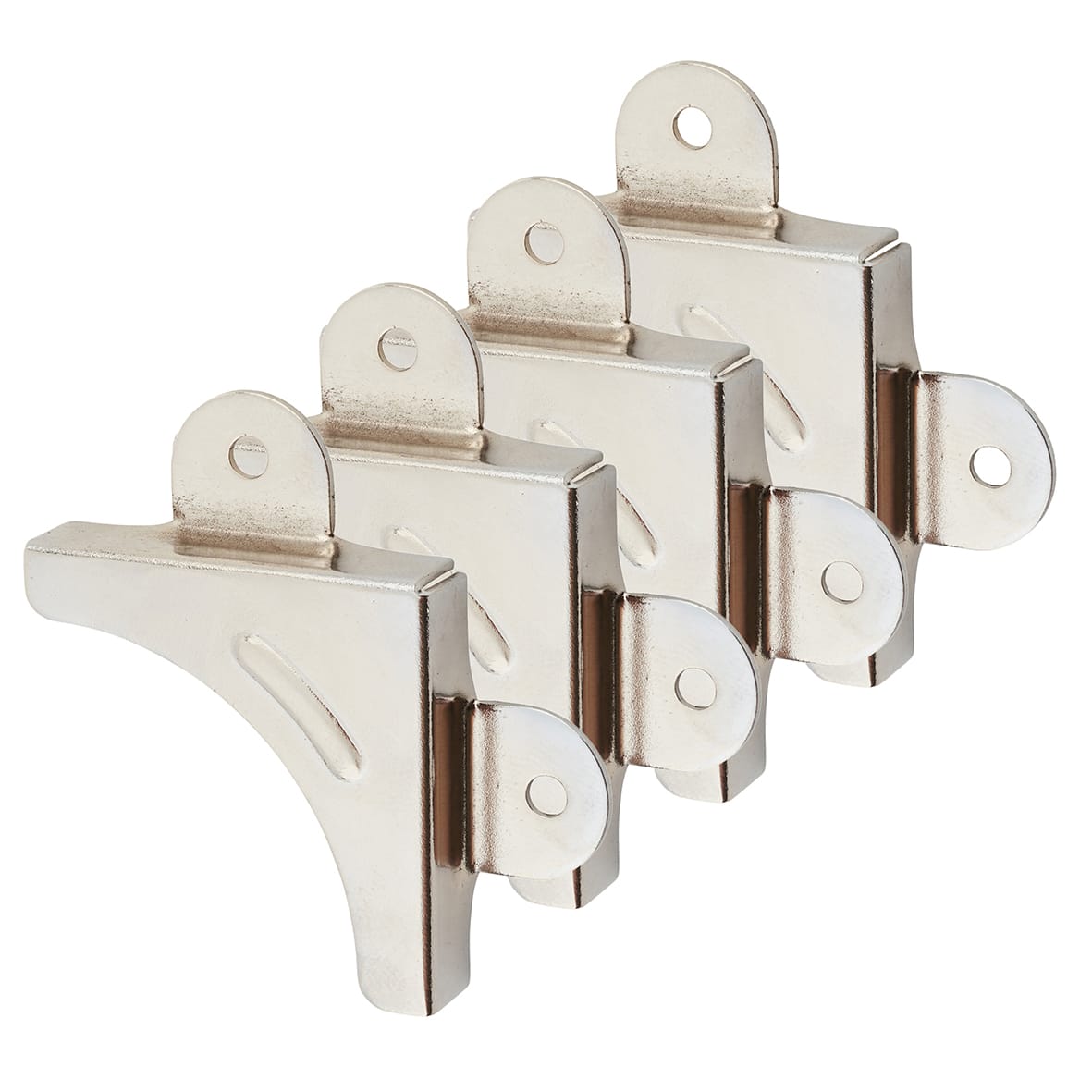 Mirror Corner - 31 x 31mm - Polished Nickel - Pack of 4