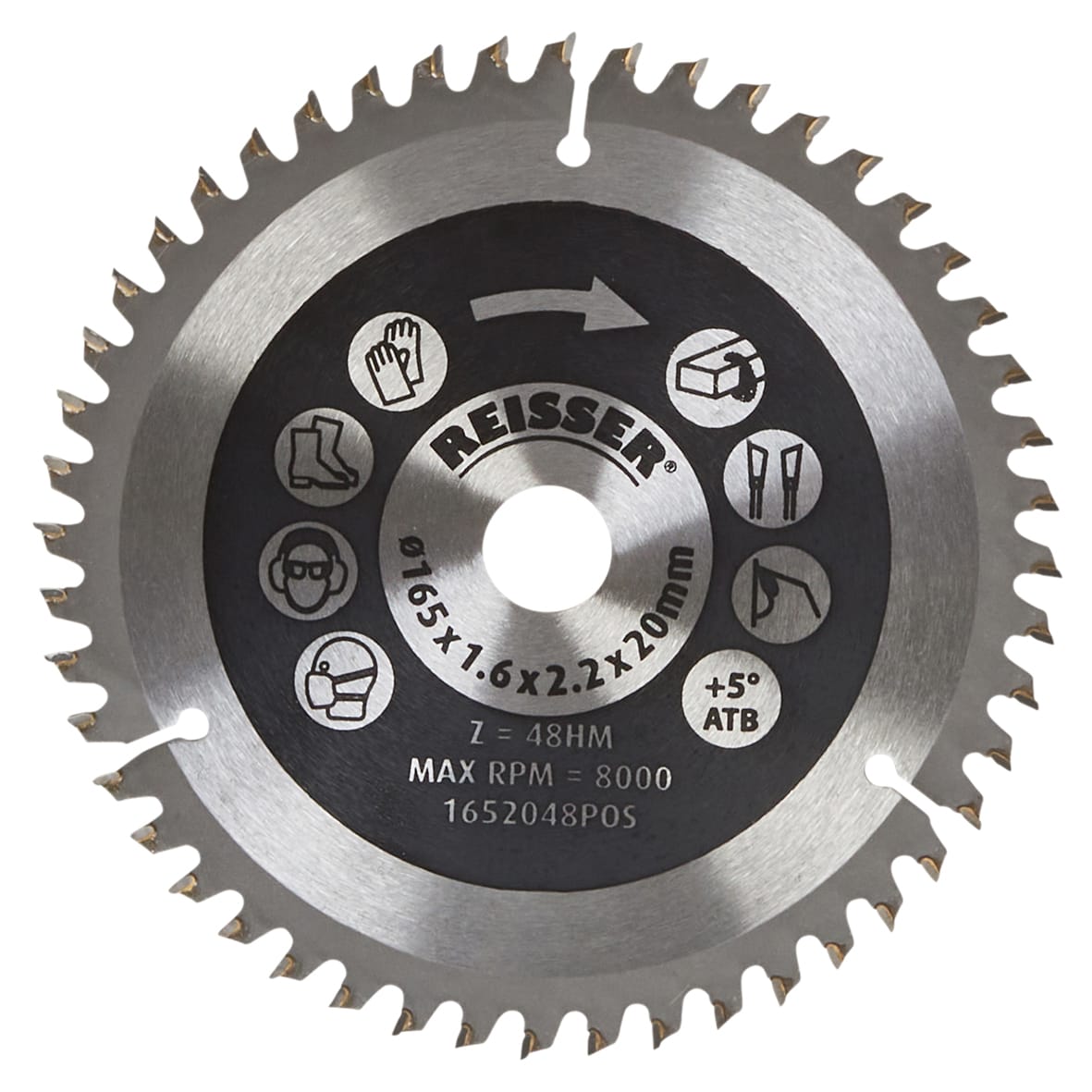 TCT Circular Saw Blade - 165 x 20mm - 48T - Wood