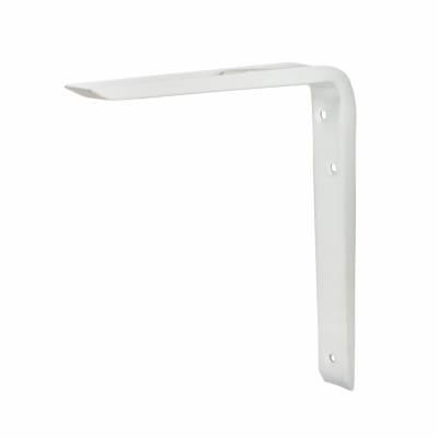 Reinforced Strong Shelf Bracket - 250 x 200mm - White