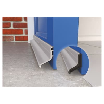 Slimline Rain Deflector & Drip Weather Bar - 914mm Length - Inward/Outward Doors - Aluminium