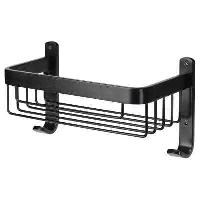 Wirework Large Shower Soap Dish Basket - 256 x 140 x 127mm - Matt Black