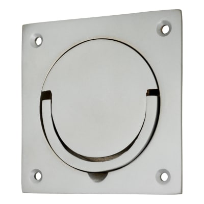 Squash Court Flush Handle - 87 x 87 x 19mm - Satin Chrome