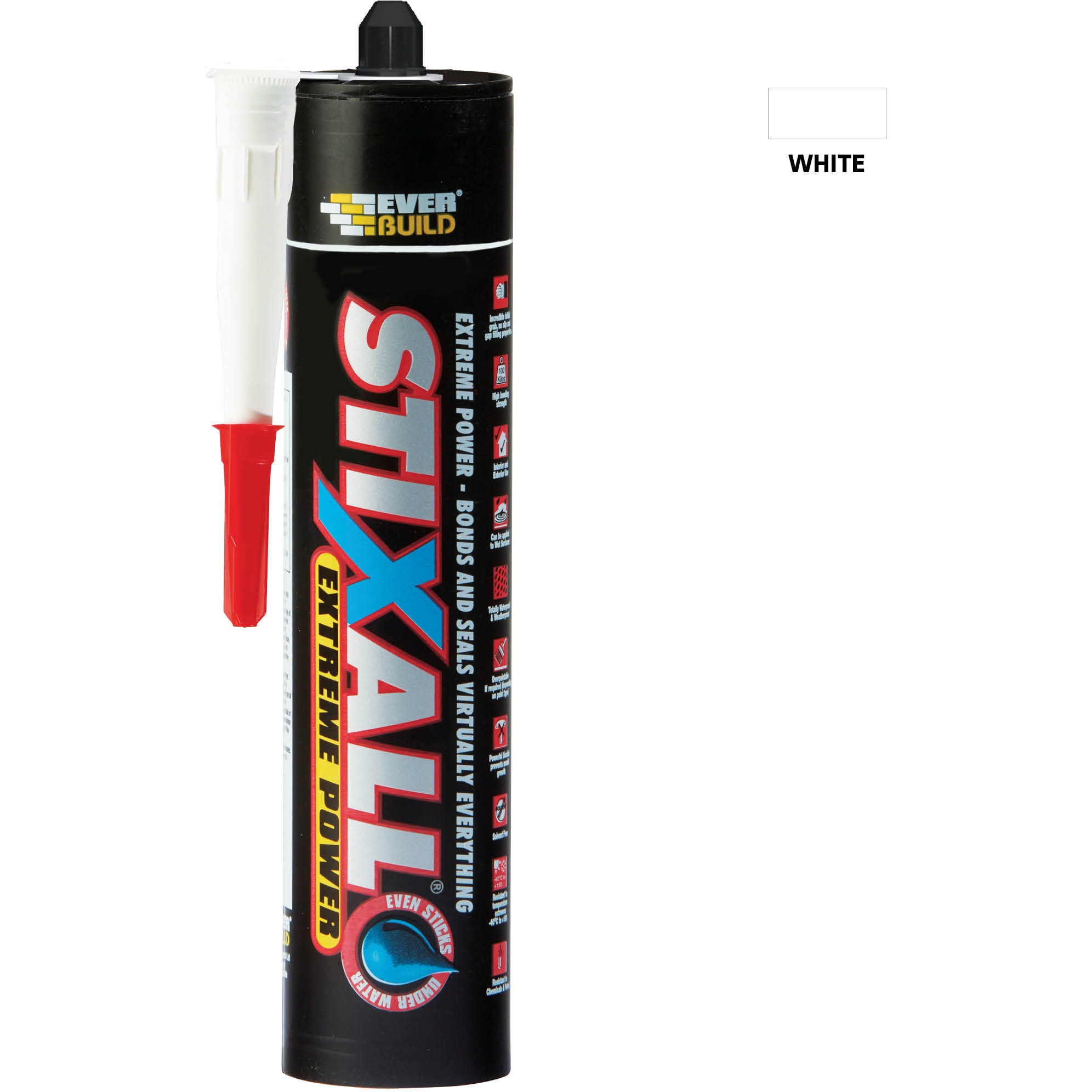 Stixall Extreme Power Multi-Purpose Building Sealant & Adhesive - 290ml - White