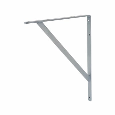 Strong Shelf Bracket with Centre Stay - 455 x 405mm - Grey