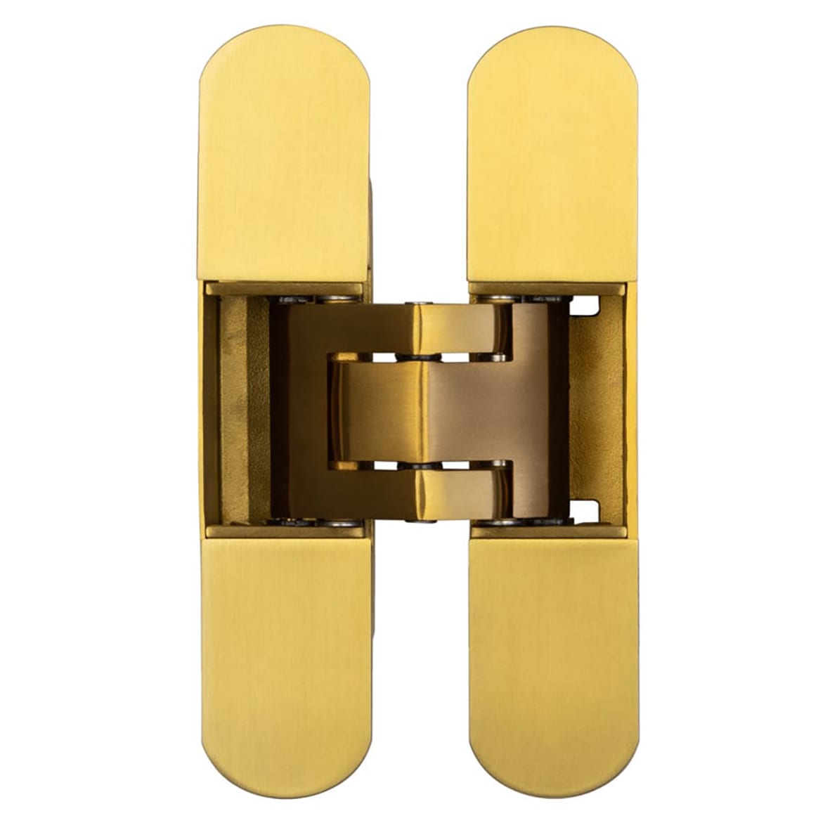 3D Fire Rated Concealed Door Hinge - 140 x 30mm - Satin Brass