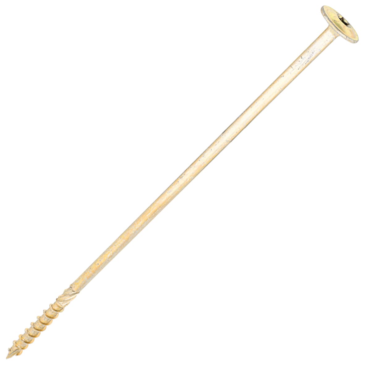 Timber Frame Screws Wafer Head - 8.0 x 250mm - Yellow Zinc - Pack of 50