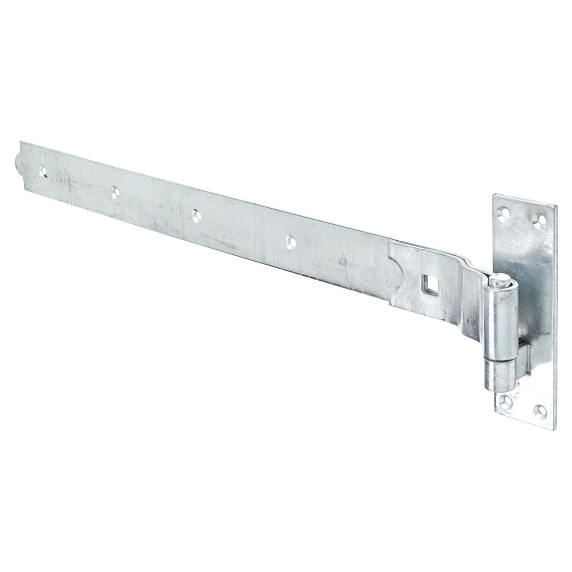Heavy Duty Cranked Hook & Band Gate Hinge - 600 x 50mm - Galvanised - Pair