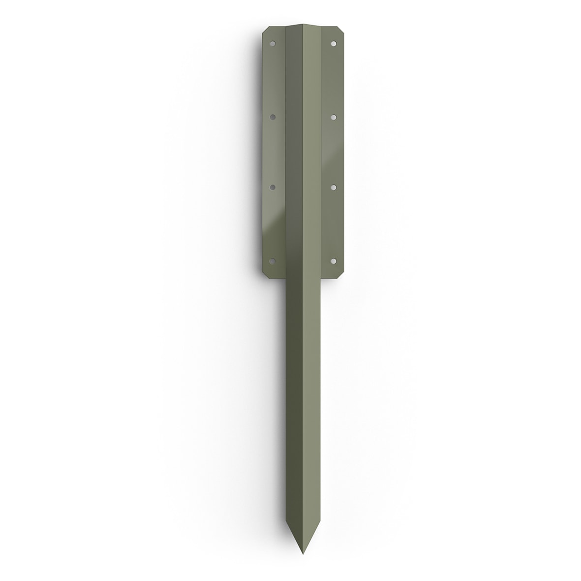 Double Sleeper Pin Straight Bracket - 750 x 2mm - Olive