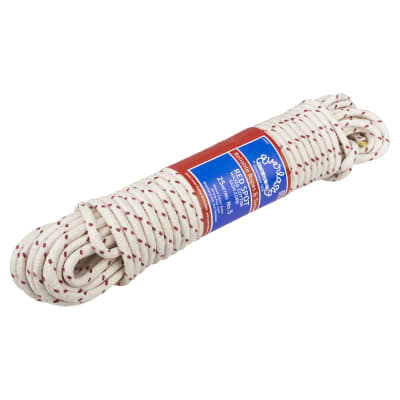 No.5 Red Spot Waxed Cotton Sash Window Cord - 8mm Diameter - 25m Knot